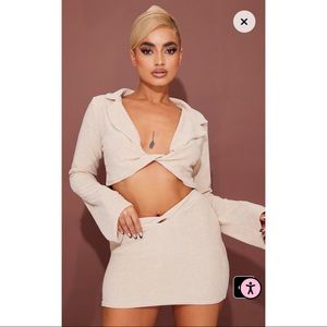 PLT Toweling Stone Top and Mini Skirt